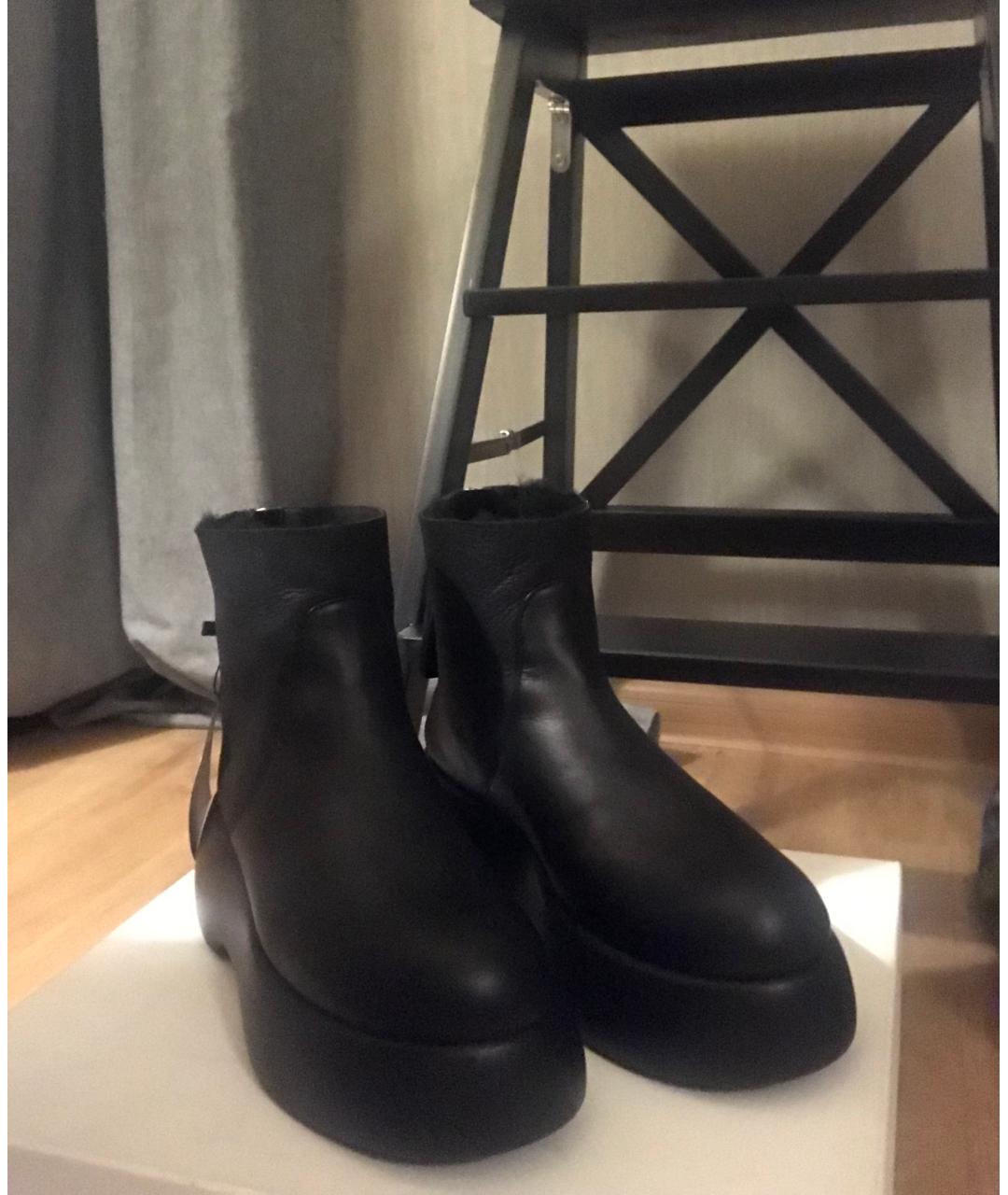 AGL Черные кожаные ботинки, фото 2
