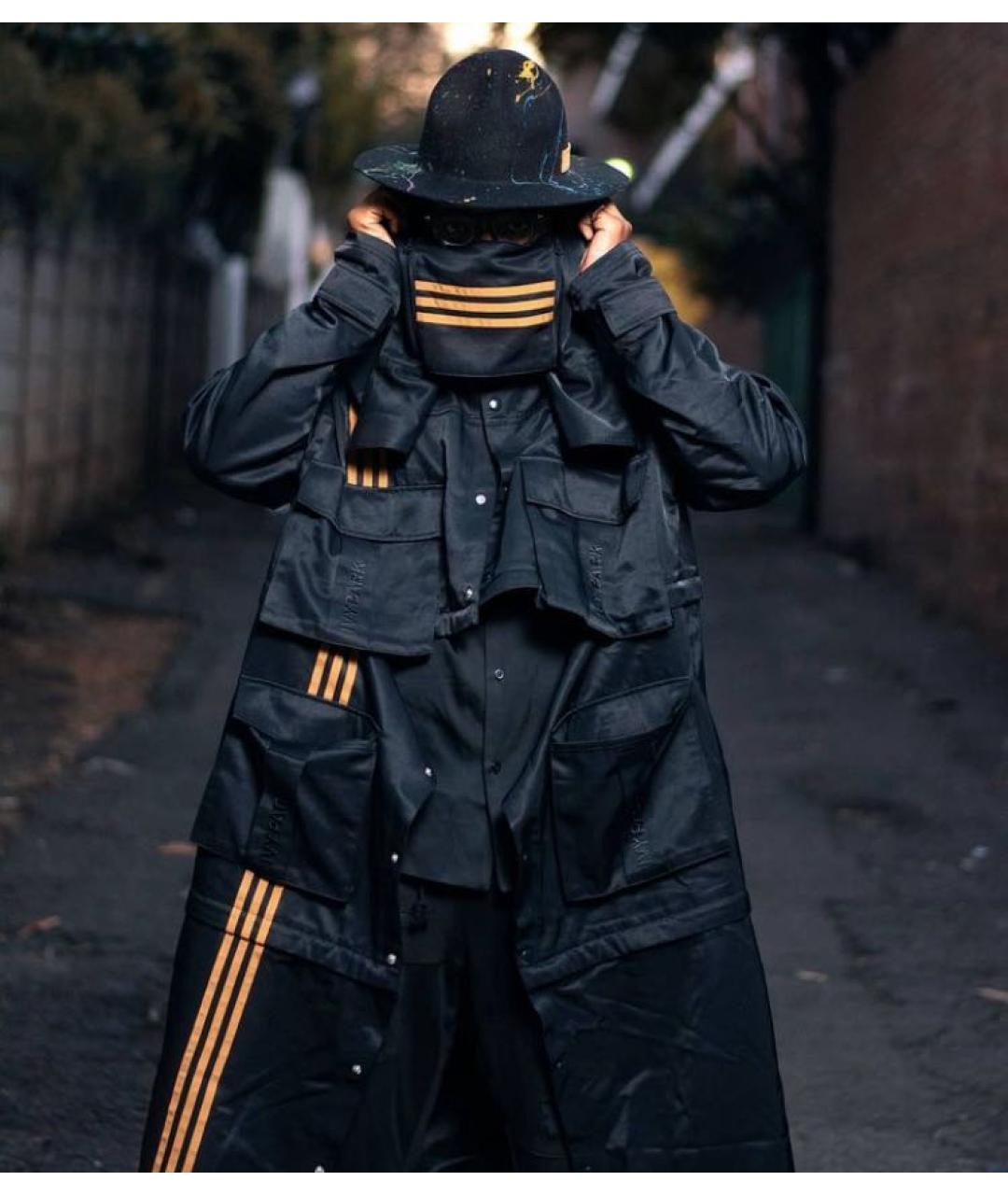 ADIDAS Черная хлопковая куртка, фото 3