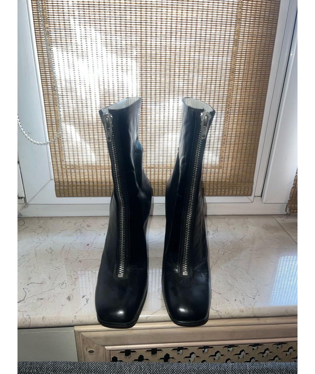 CELINE PRE-OWNED Черные кожаные сапоги, фото 6