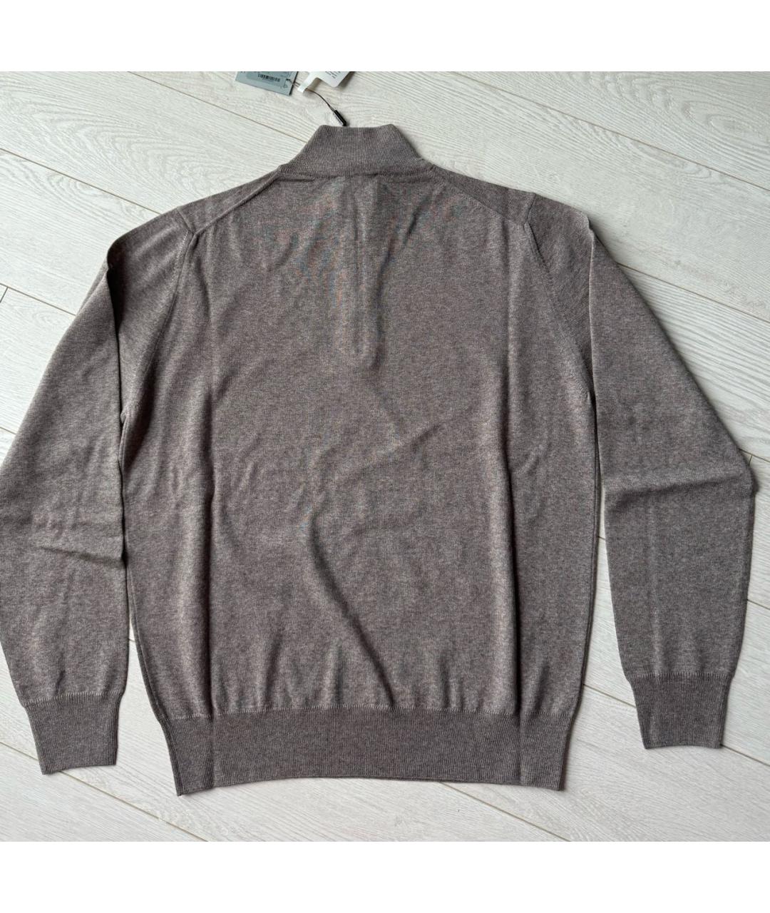 CANALI Серый шерстяной джемпер / свитер, фото 3