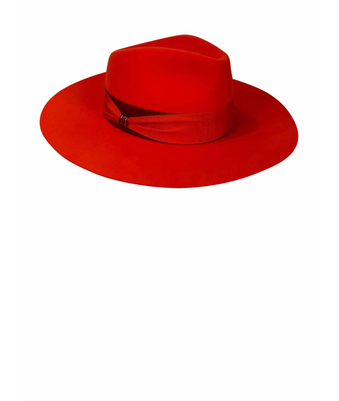 HERMES PRE-OWNED Оранжевая хлопковая шляпа, фото 1