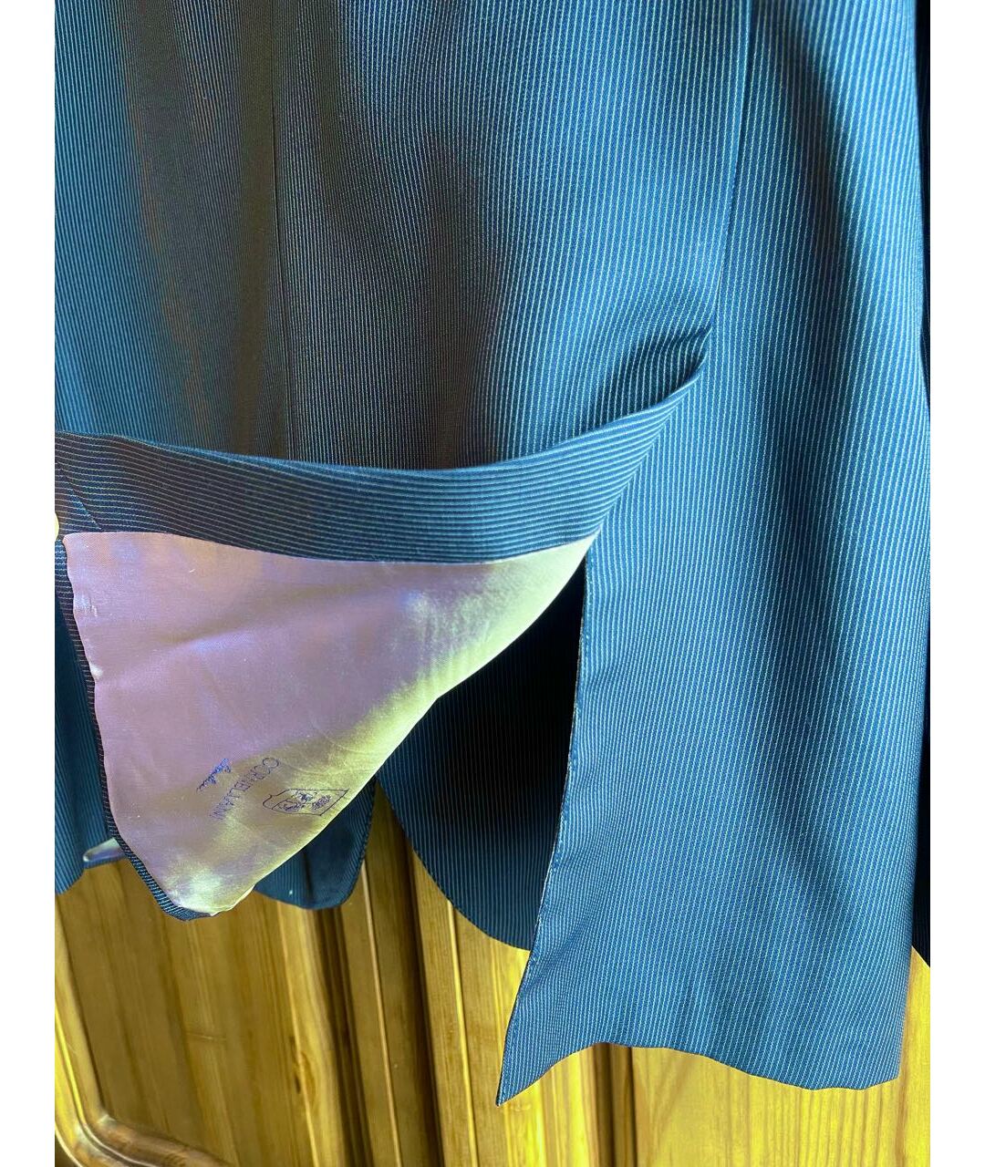 CORNELIANI Темно-синий шерстяной пиджак, фото 5