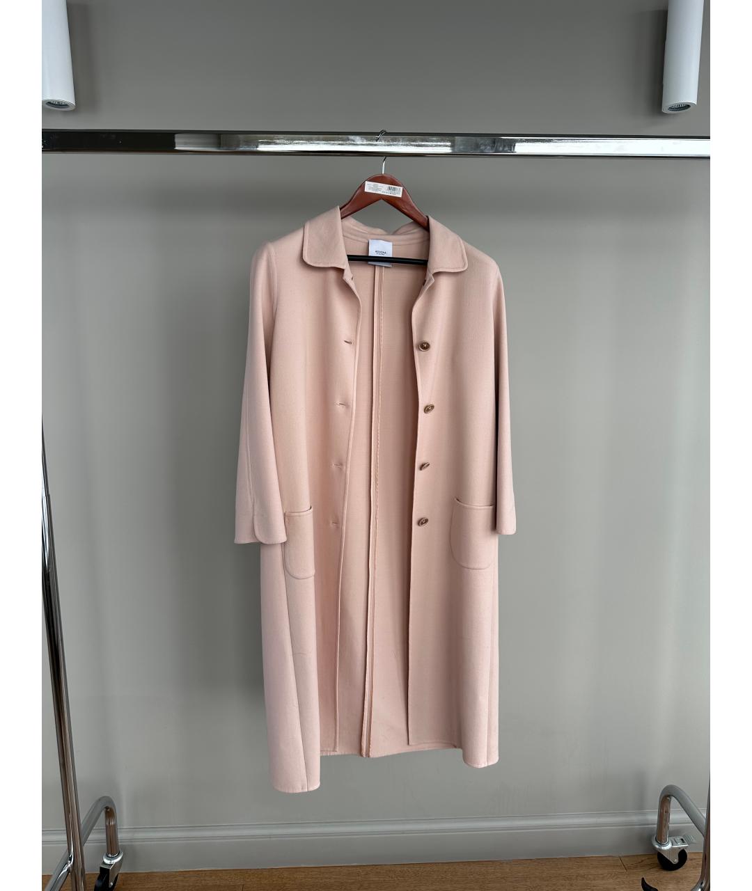 AGNONA Розовое шерстяное пальто, фото 5