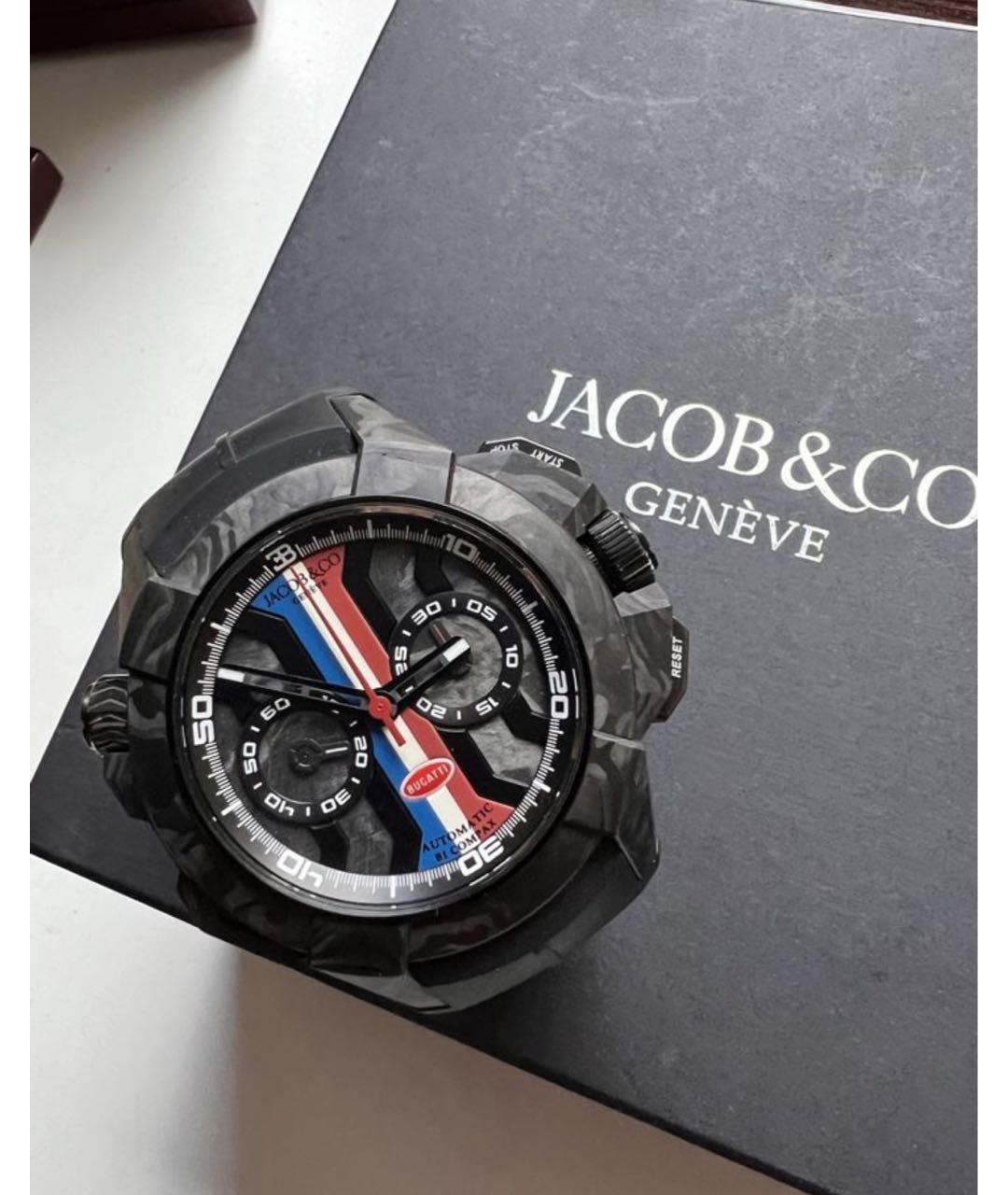 JACOB&CO Черные часы, фото 8
