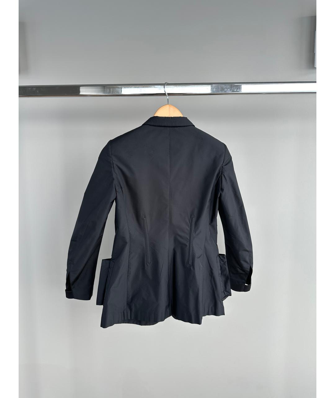 PRADA Черный полиэстеровый жакет/пиджак, фото 2