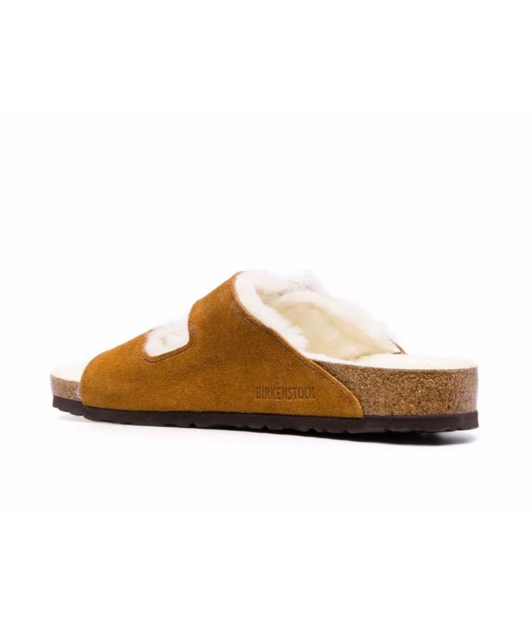 BIRKENSTOCK Коричневые замшевые сандалии, фото 5
