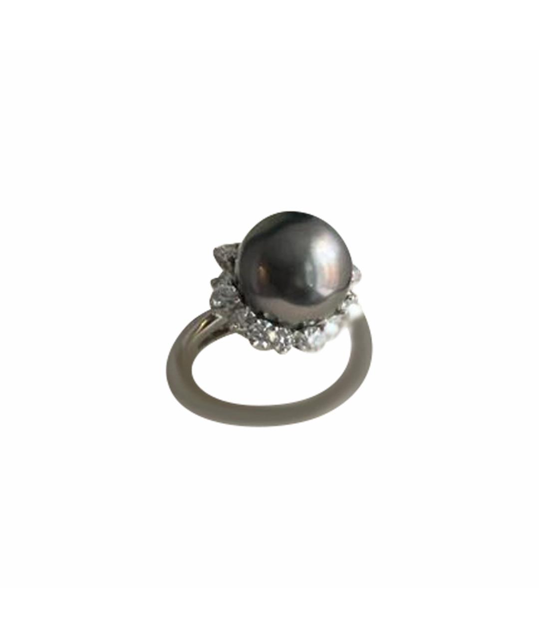 Mikimoto Серебряное кольцо из белого золота, фото 1
