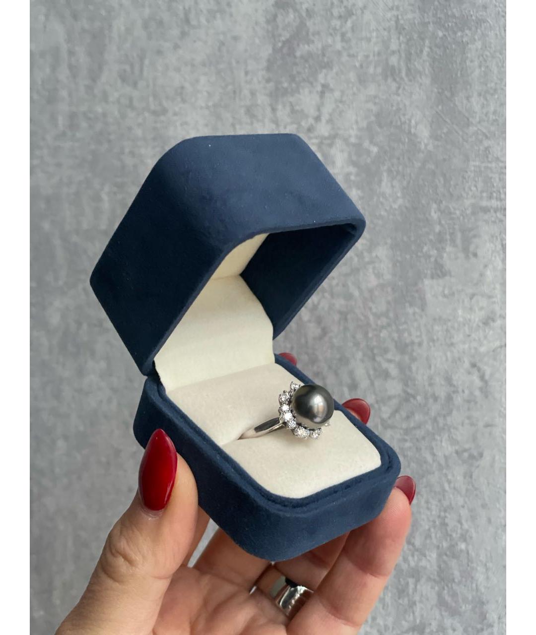 Mikimoto Серебряное кольцо из белого золота, фото 3