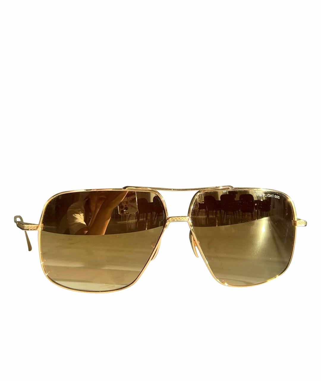 DITA Золотые солнцезащитные очки, фото 1