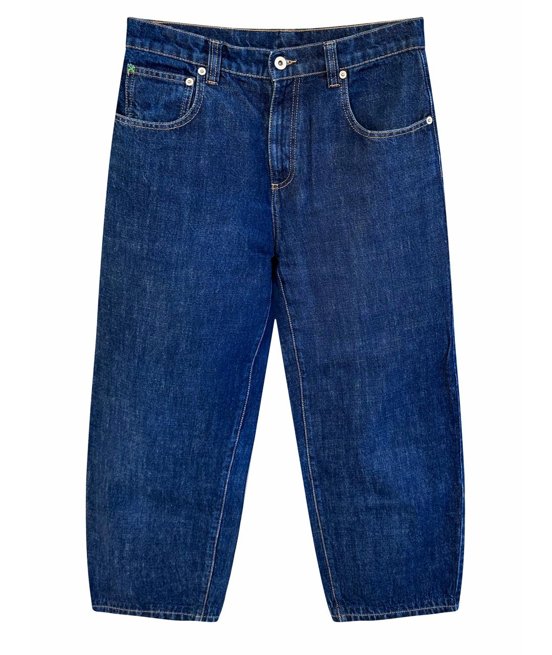 CARVEN Темно-синие хлопковые джинсы клеш, фото 1