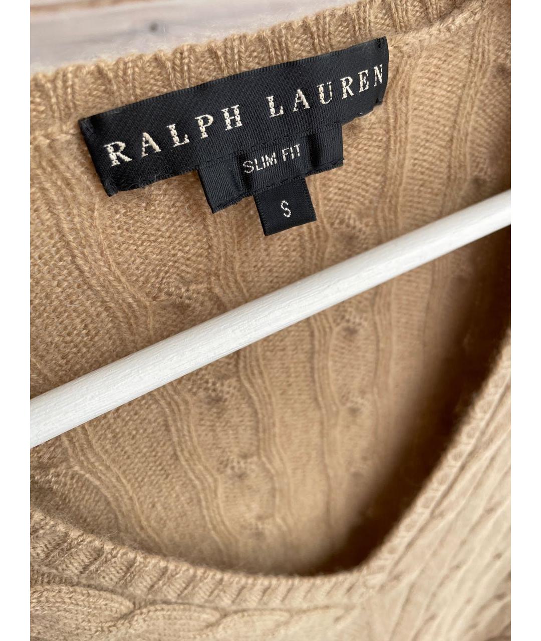 RALPH LAUREN Горчичный кашемировый джемпер / свитер, фото 3