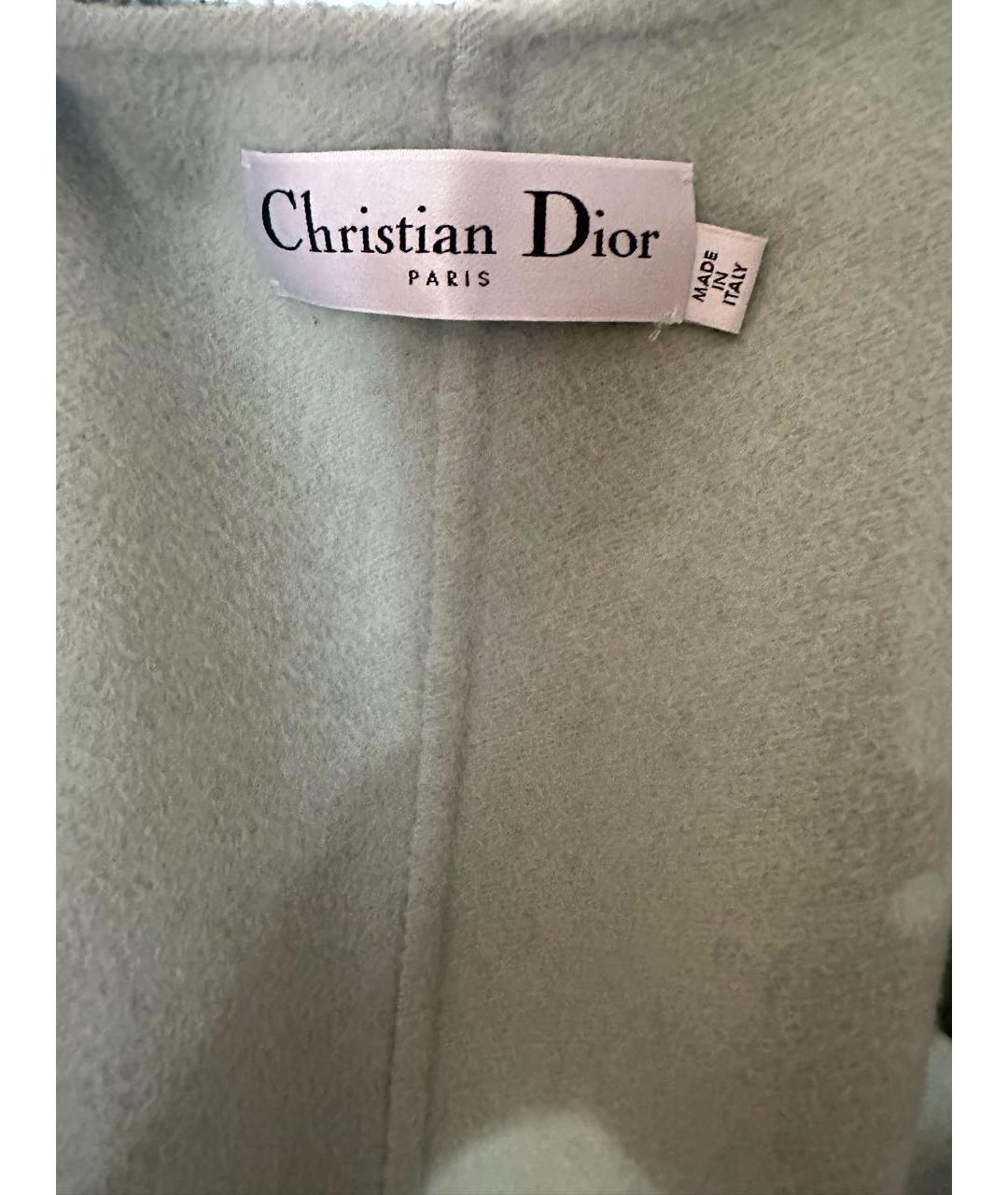 CHRISTIAN DIOR PRE-OWNED Зеленый кашемировый костюм с юбками, фото 3