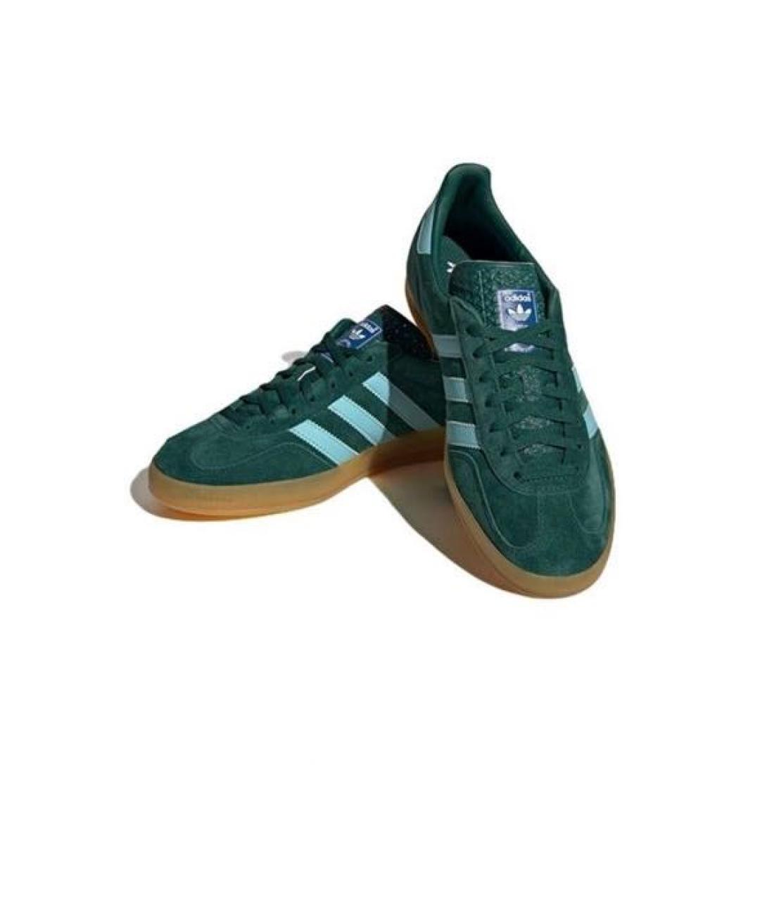 ADIDAS Зеленые замшевые кеды, фото 3