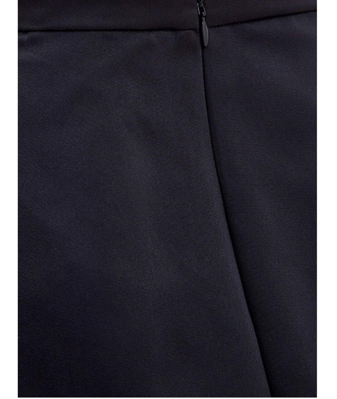 ROCHAS Черная полиэстеровая юбка мини, фото 4