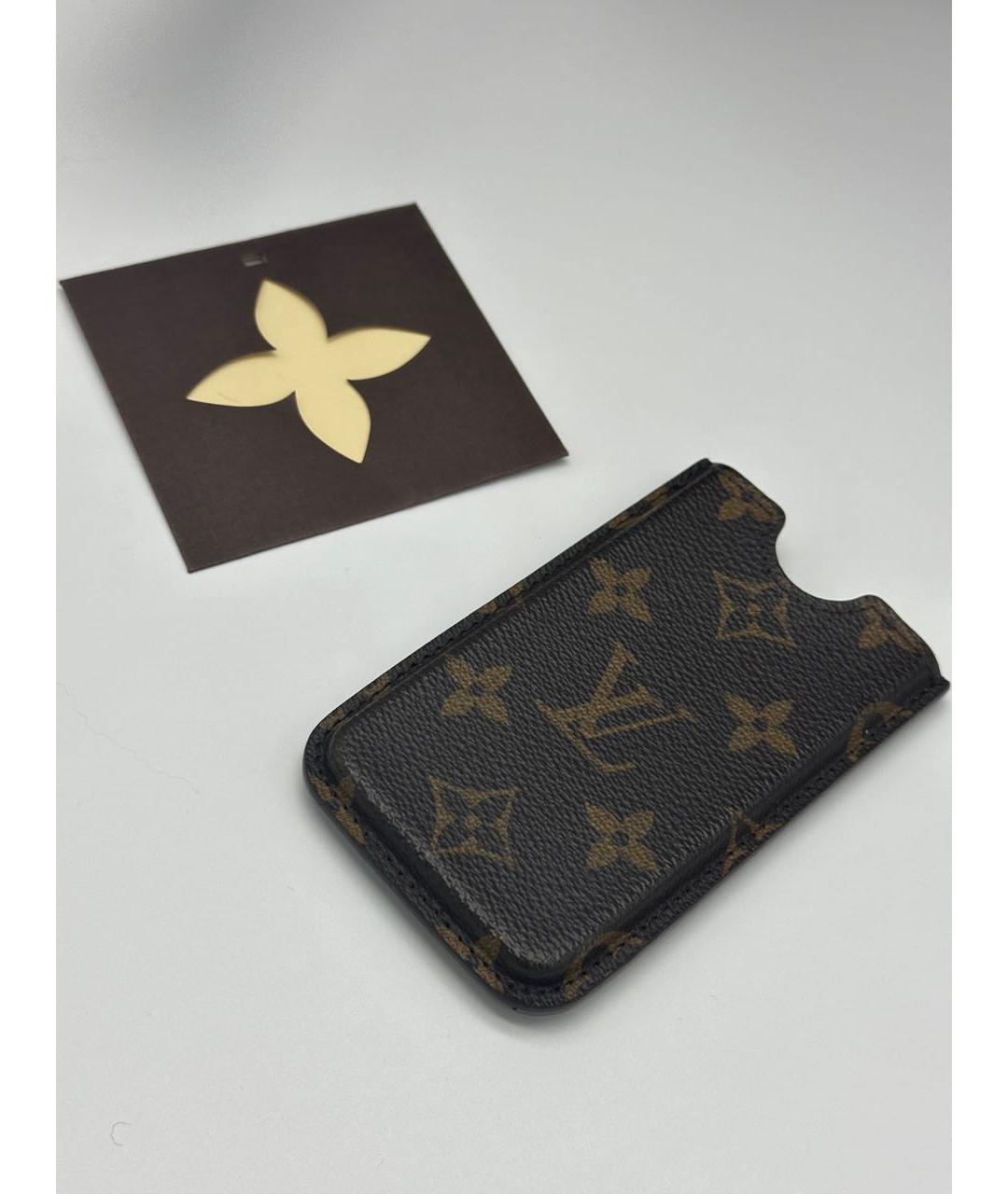 LOUIS VUITTON Коричневый кардхолдер, фото 2