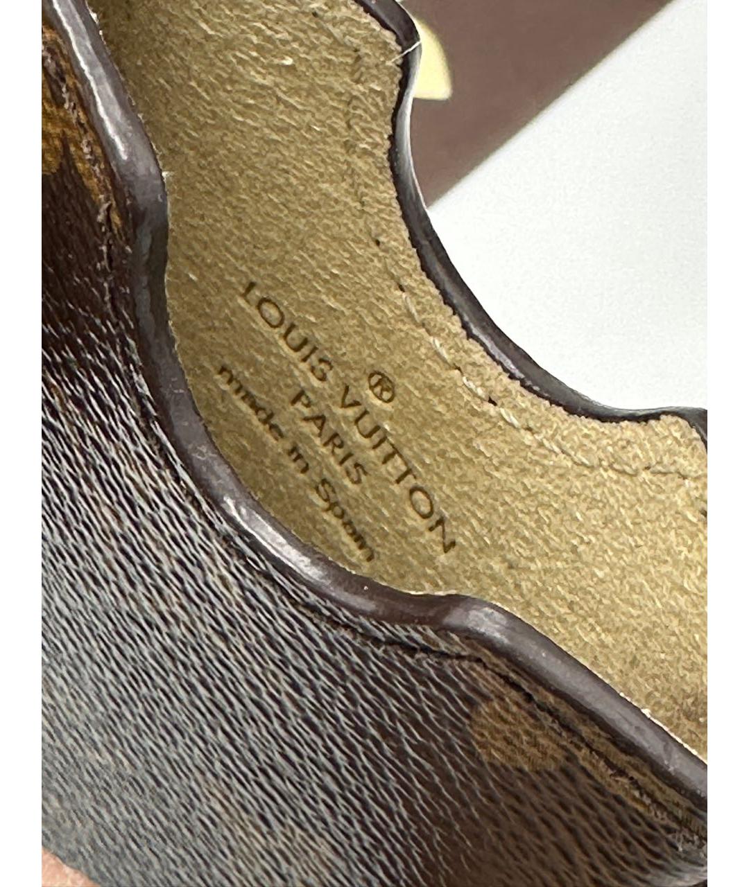 LOUIS VUITTON Коричневый кардхолдер, фото 4