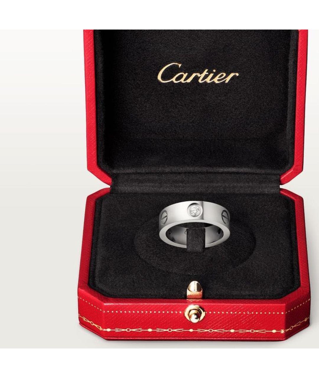 CARTIER Белое кольцо из белого золота, фото 2