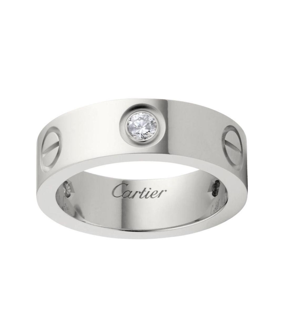 CARTIER Белое кольцо из белого золота, фото 1