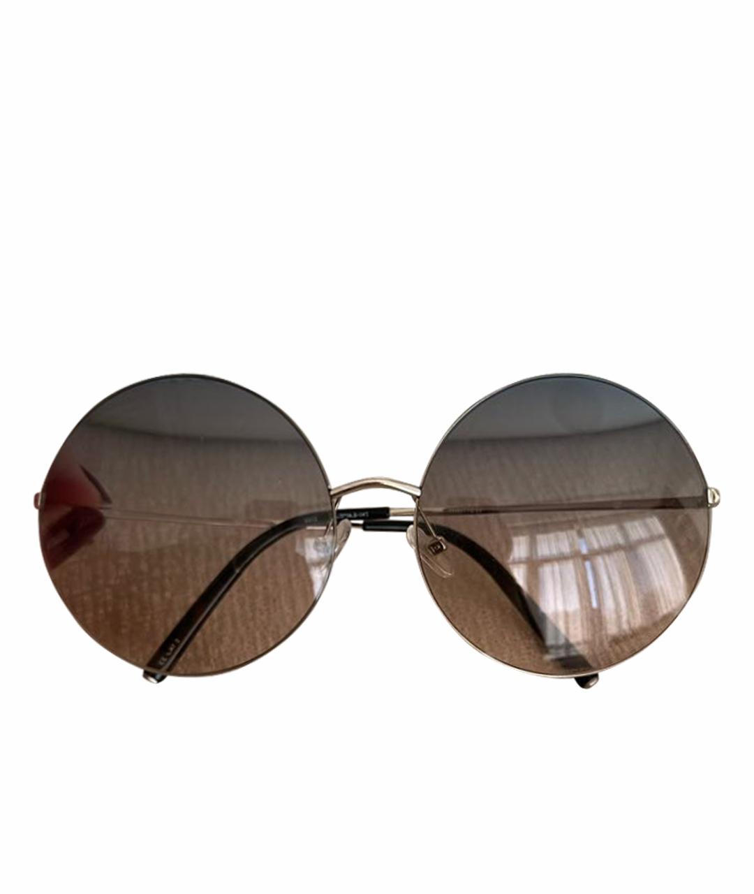 MATTHEW WILLIAMSON Коричневые металлические солнцезащитные очки, фото 1