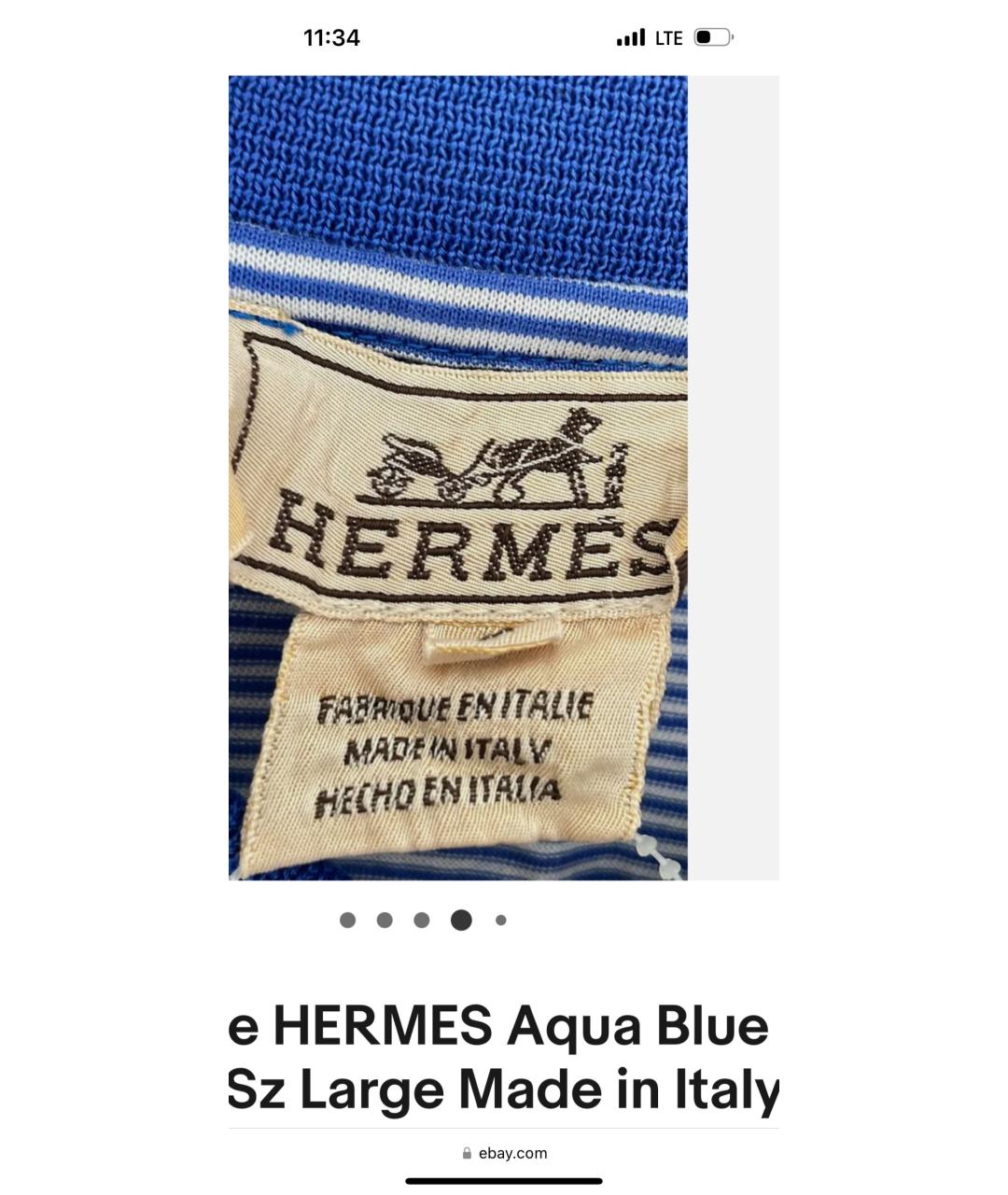 HERMES PRE-OWNED Темно-синий джемпер / свитер, фото 7