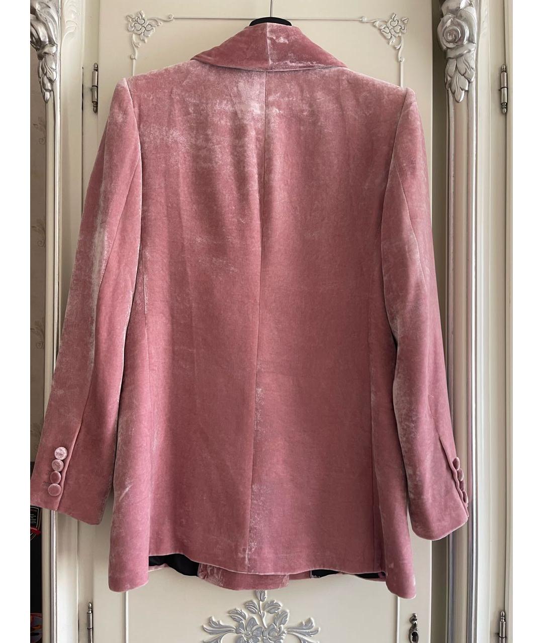RACIL Розовый бархатный жакет/пиджак, фото 3