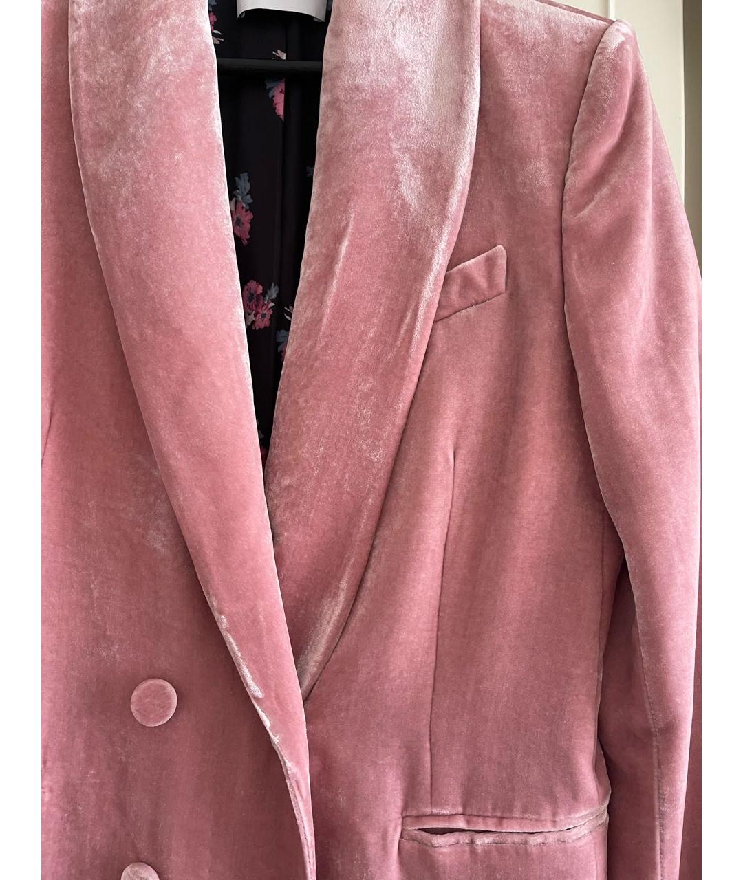 RACIL Розовый бархатный жакет/пиджак, фото 5