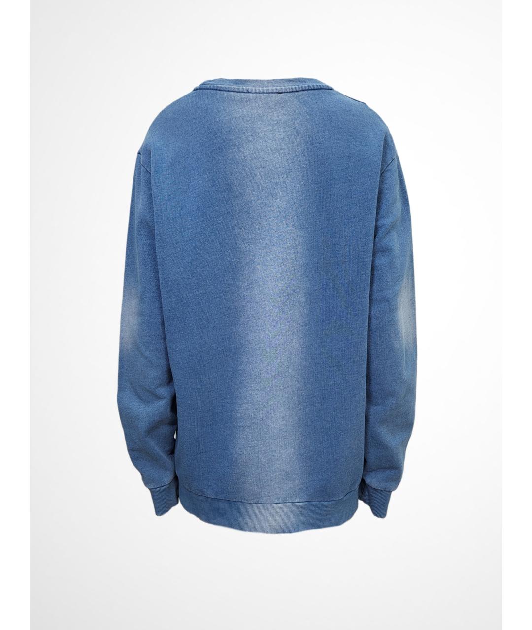 BALMAIN Голубой хлопковый джемпер / свитер, фото 2