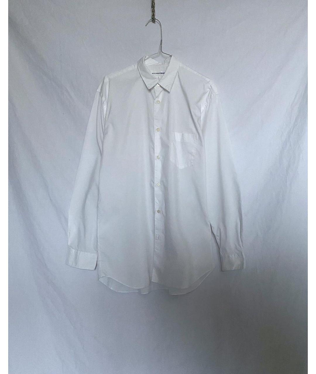 COMME DES GARÇONS SHIRT Белая хлопковая кэжуал рубашка, фото 5