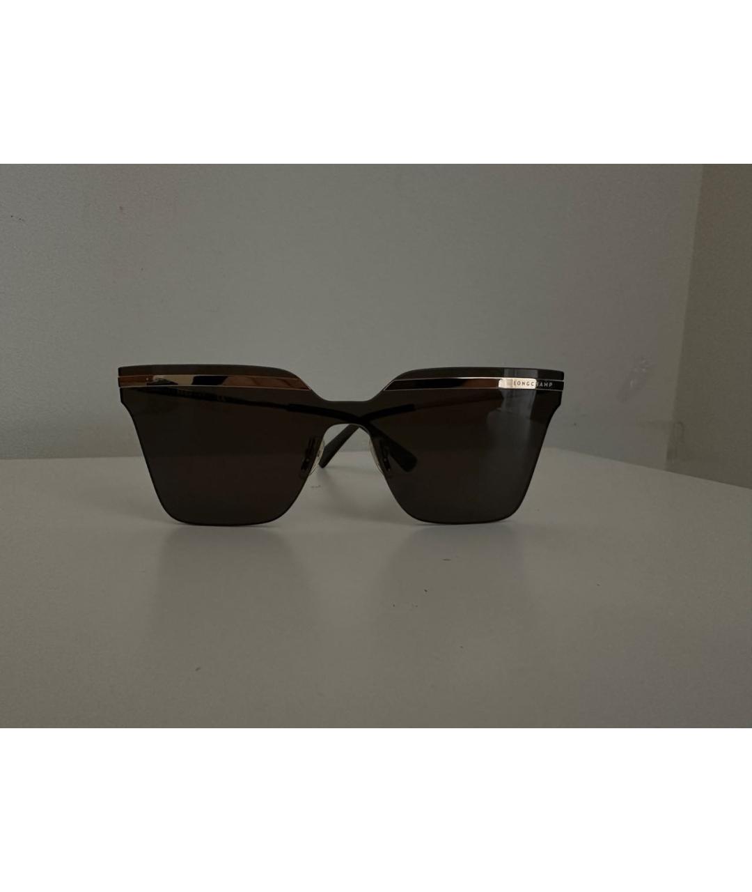 LONGCHAMP Черные пластиковые солнцезащитные очки, фото 3