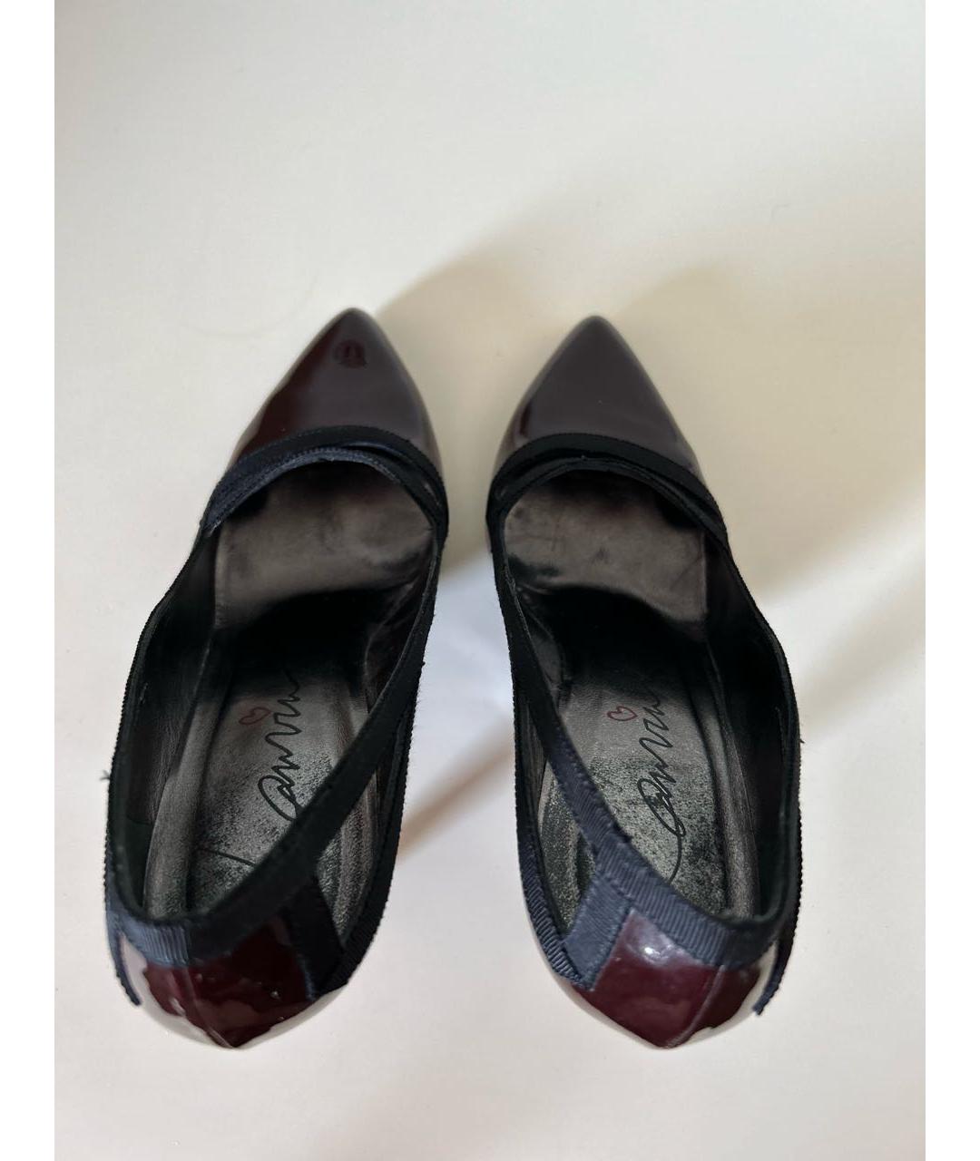LANVIN Бордовые туфли из лакированной кожи, фото 3
