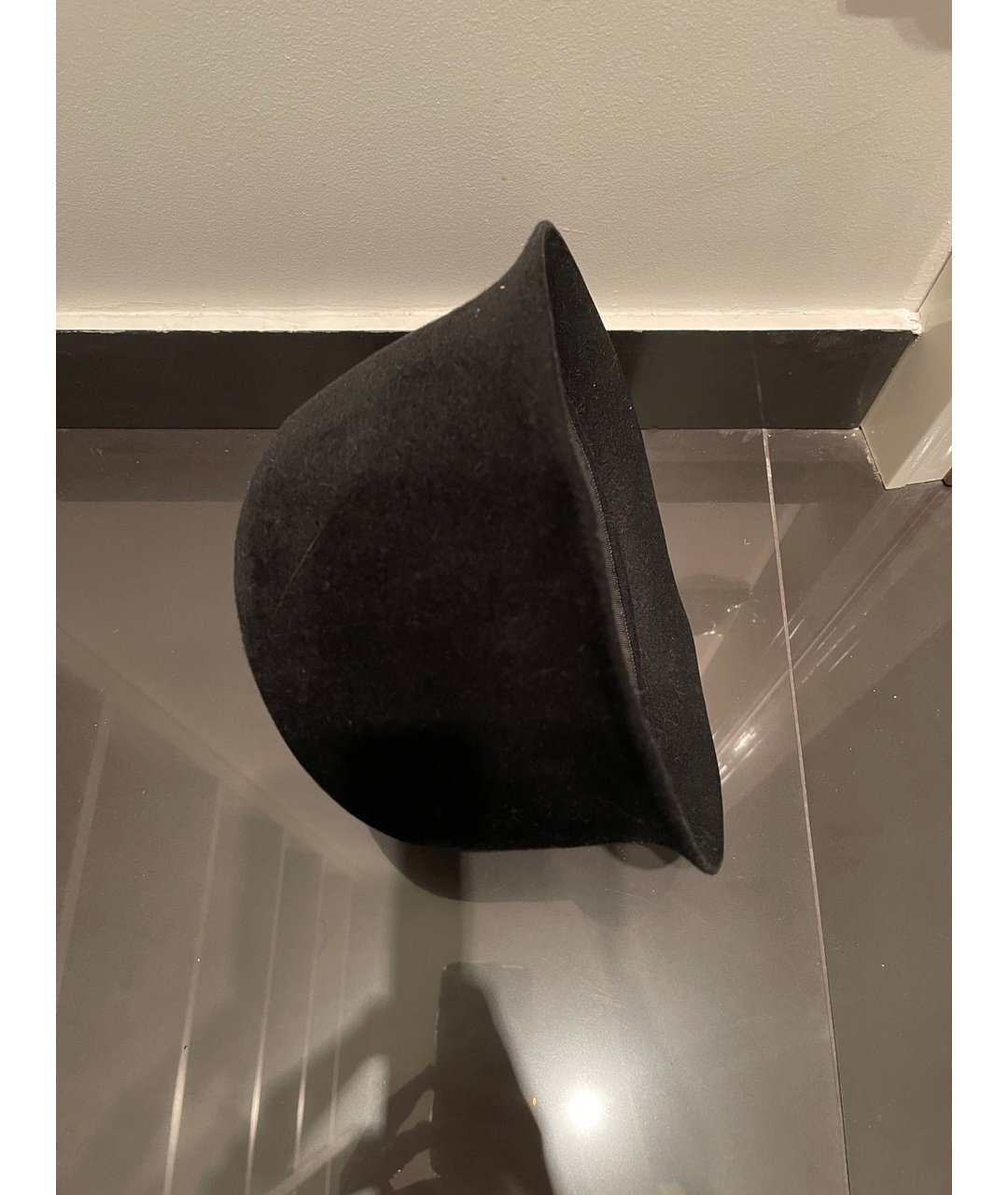 CHANEL PRE-OWNED Черная шерстяная шляпа, фото 3