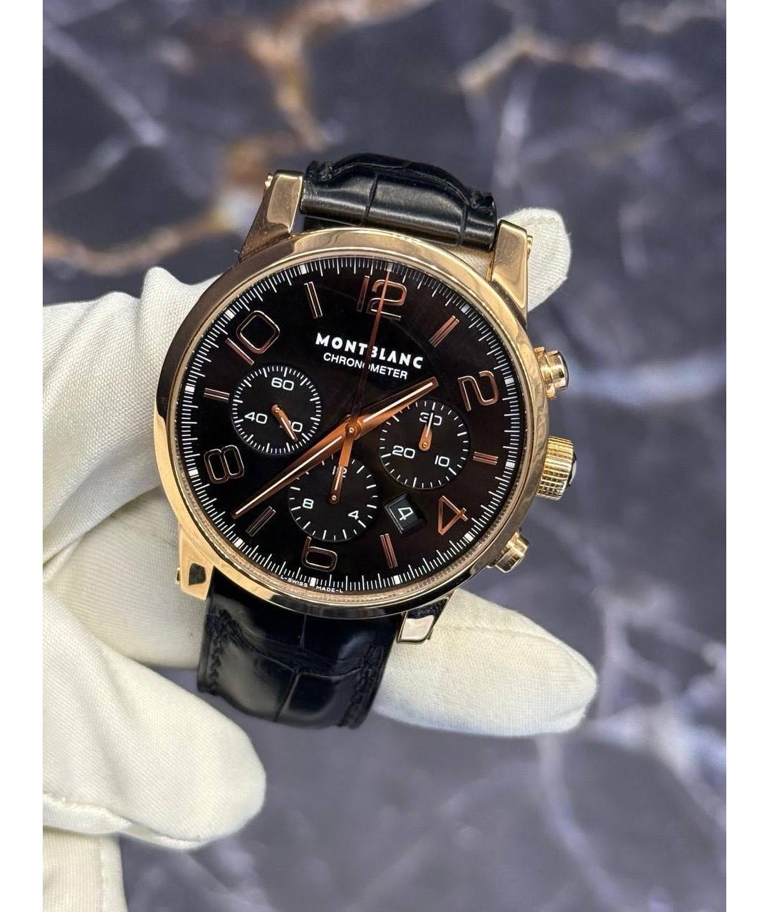 MONTBLANC Черные часы, фото 3