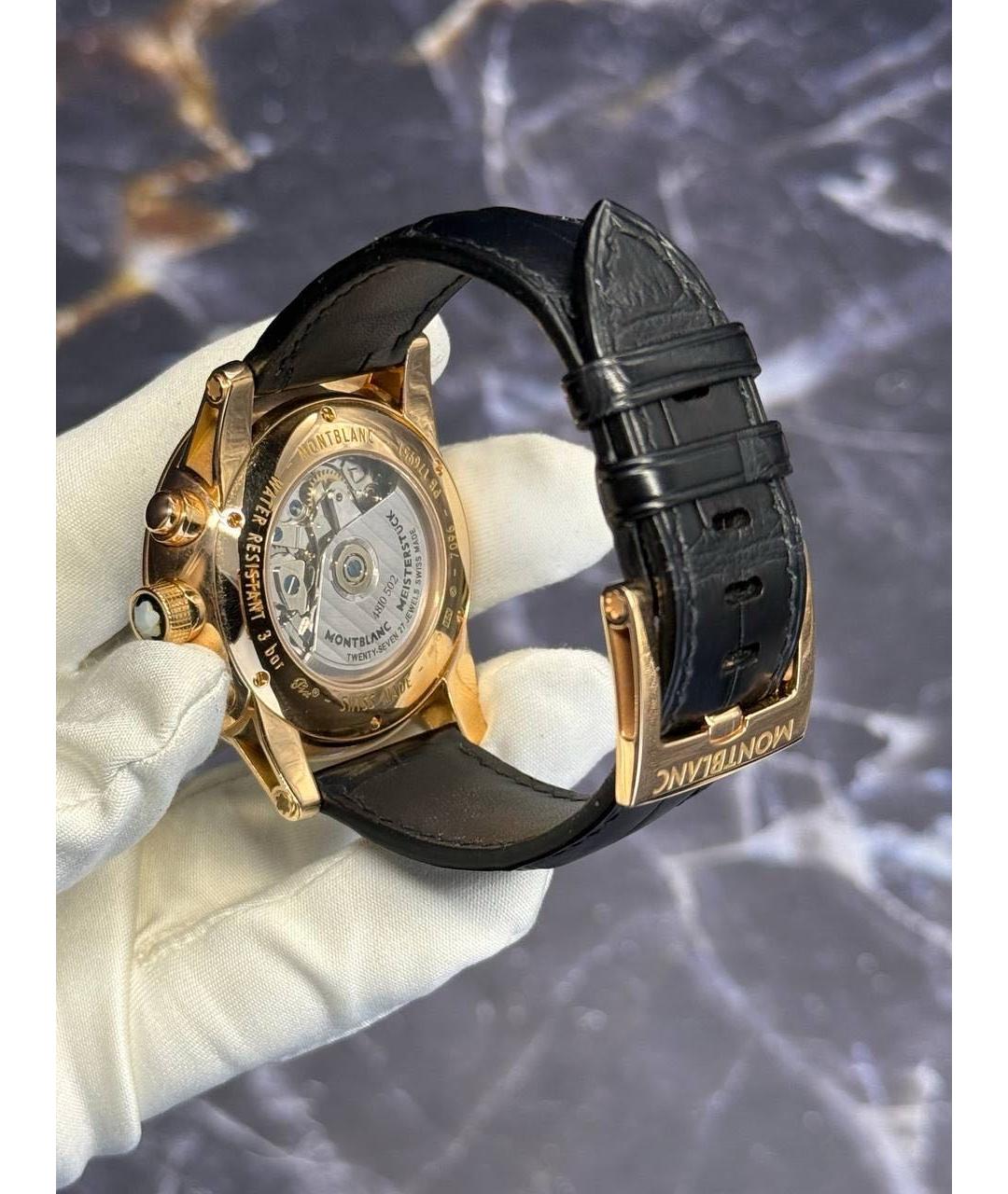 MONTBLANC Черные часы, фото 4