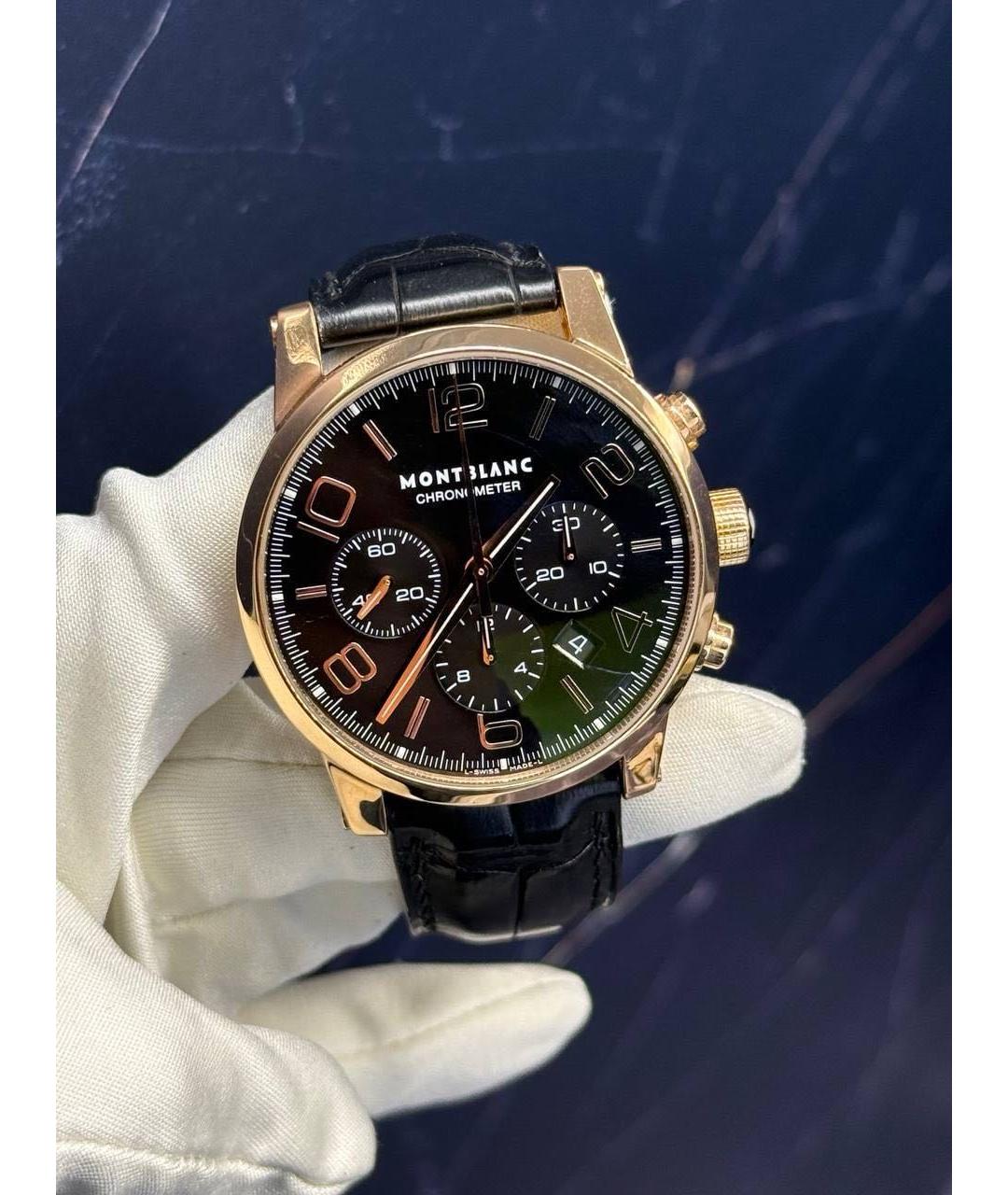 MONTBLANC Черные часы, фото 2