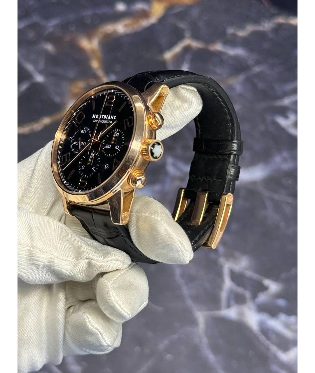 MONTBLANC Черные часы, фото 5