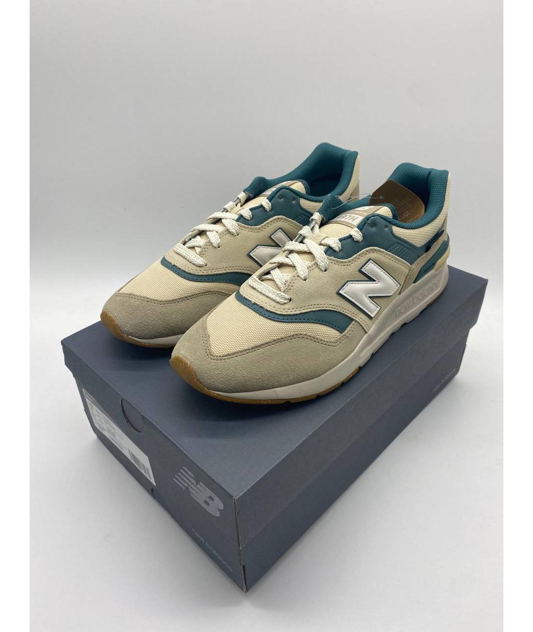 NEW BALANCE Бежевые замшевые низкие кроссовки / кеды, фото 5