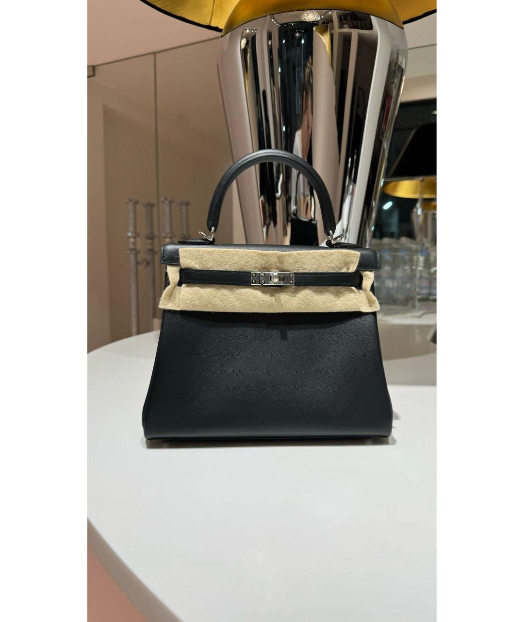 HERMES PRE-OWNED Черная кожаная сумка тоут, фото 2