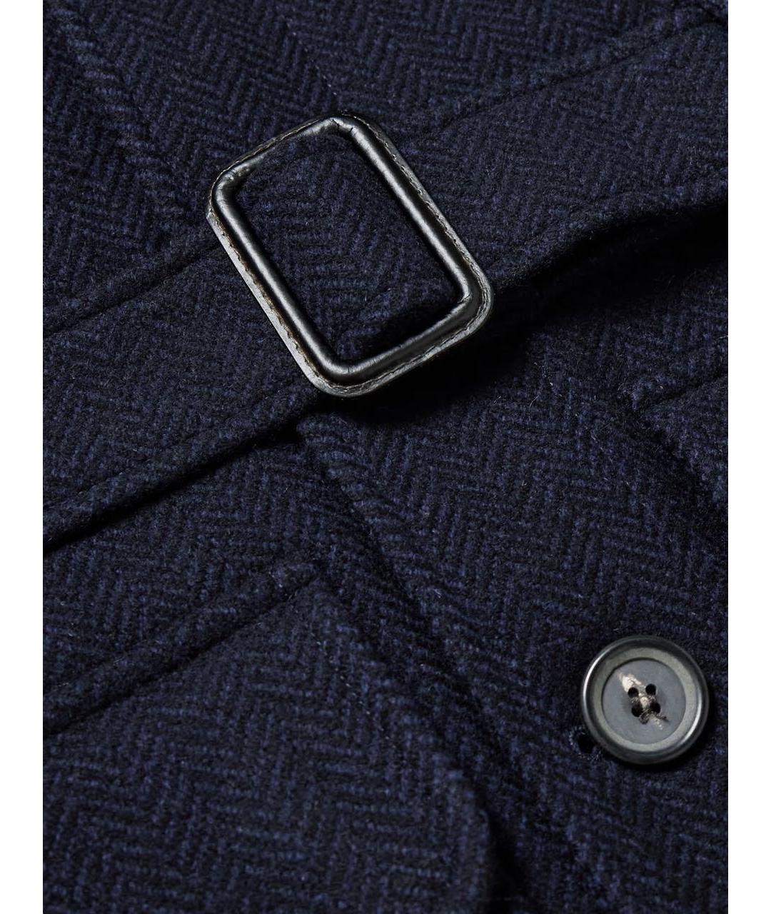 OLIVER SPENCER Синее полиэстеровое пальто, фото 5