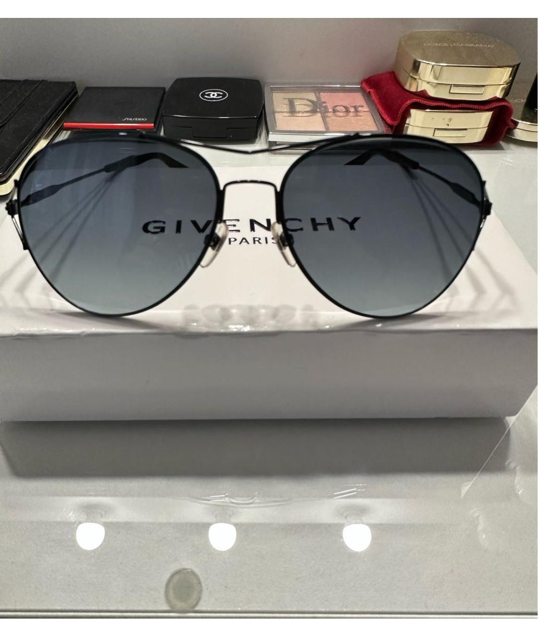 GIVENCHY Черные металлические солнцезащитные очки, фото 5