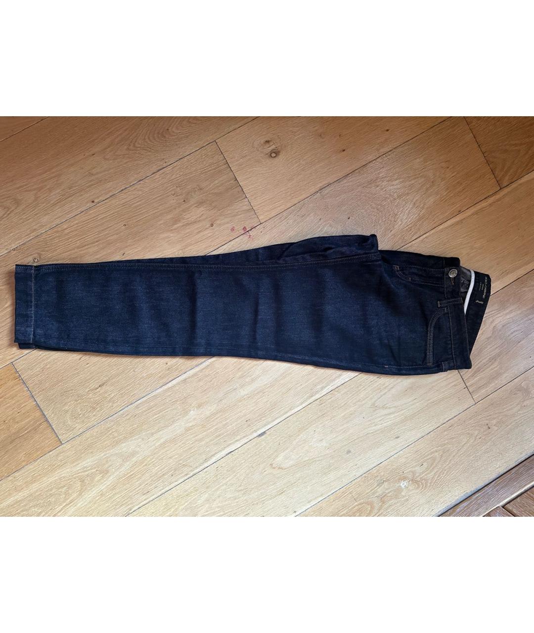 DOLCE&GABBANA Темно-синие прямые джинсы, фото 3