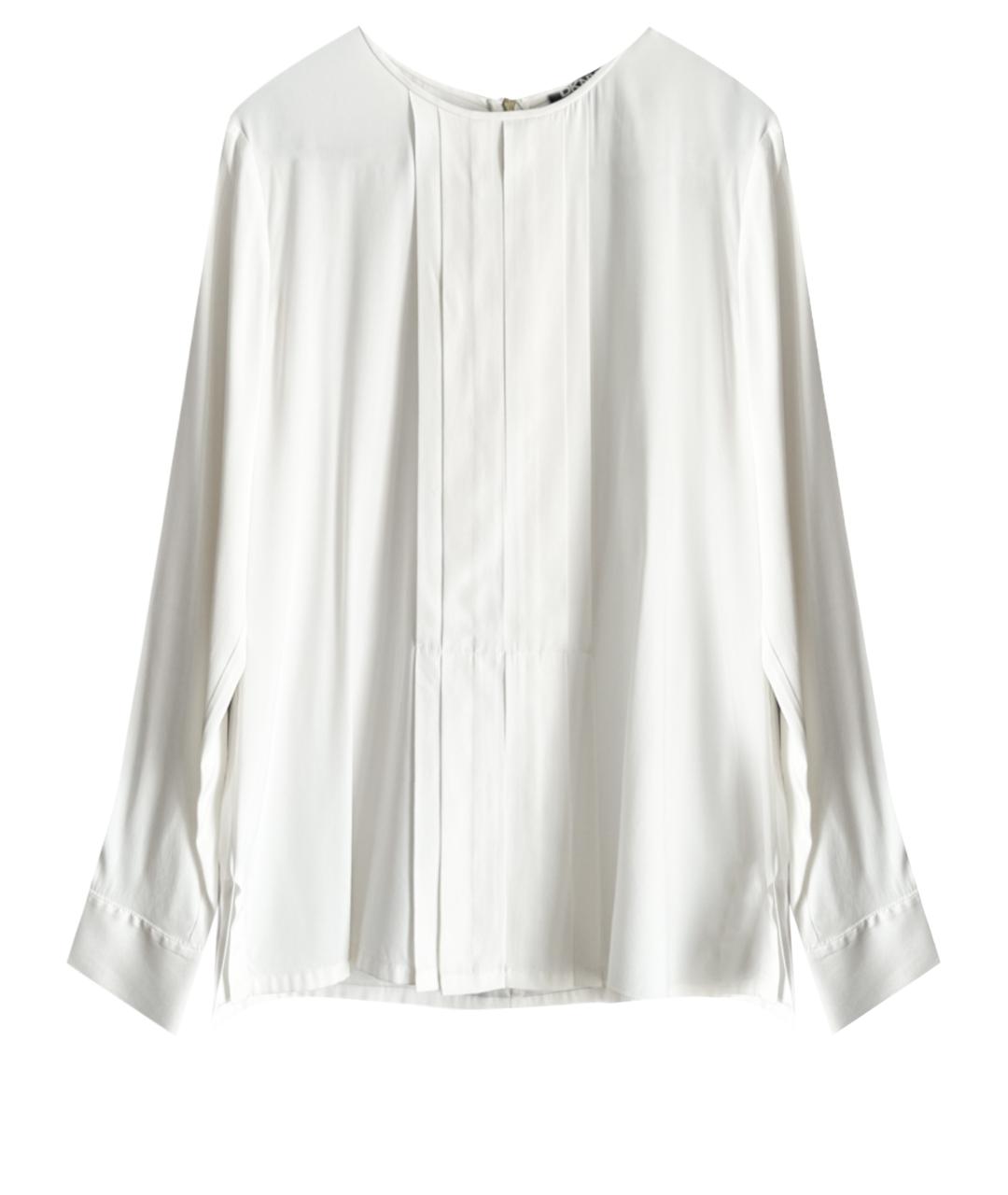 DKNY Белая шелковая блузы, фото 1