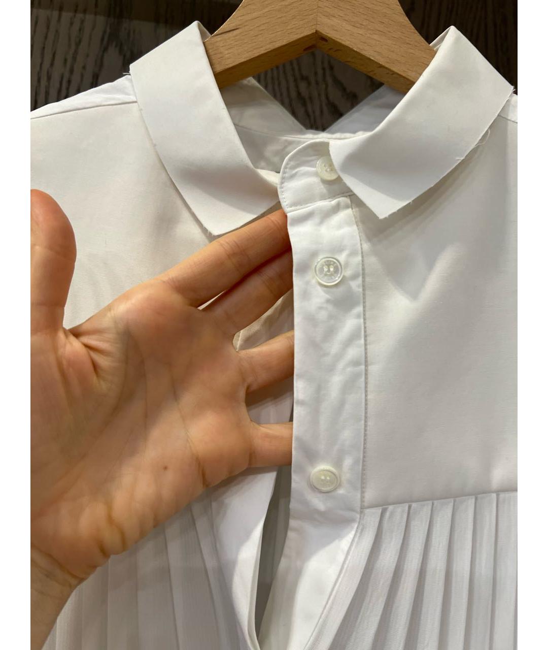 CELINE Белая шелковая блузы, фото 3