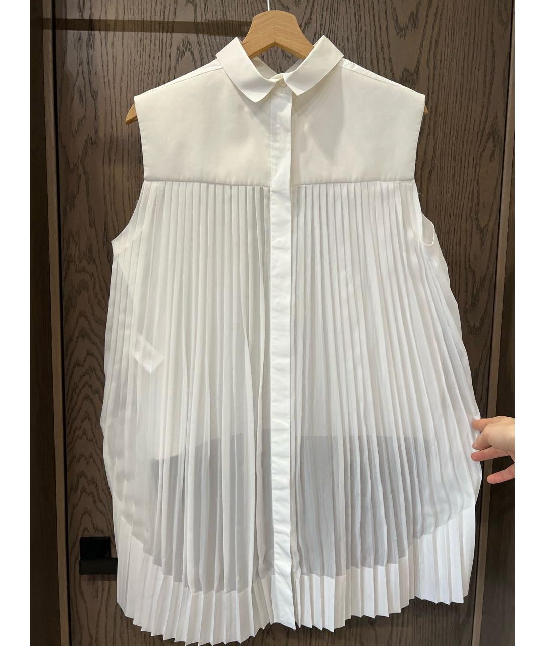 CELINE Белая шелковая блузы, фото 8