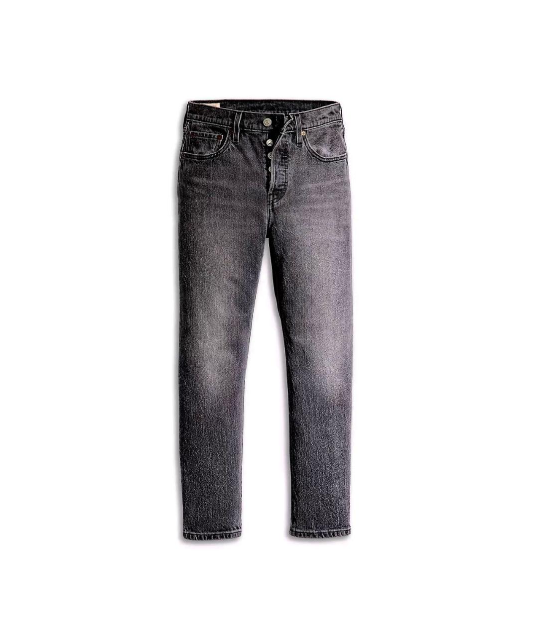 LEVI'S Антрацитовые хлопковые прямые джинсы, фото 9