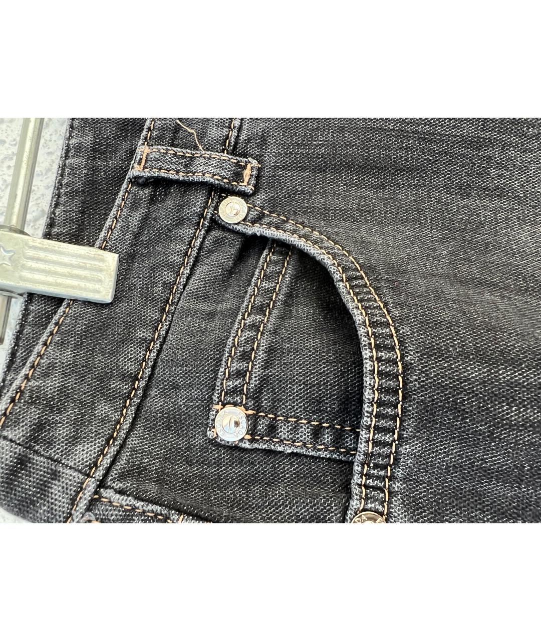ESCADA Серые хлопко-эластановые джинсы клеш, фото 3