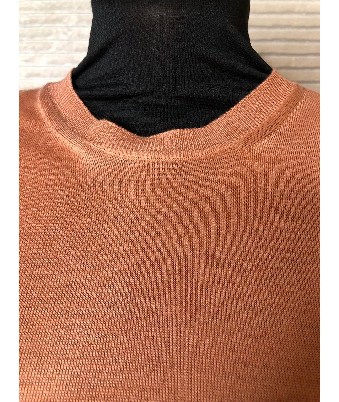 STELLA MCCARTNEY Коричневый шерстяной джемпер / свитер, фото 3
