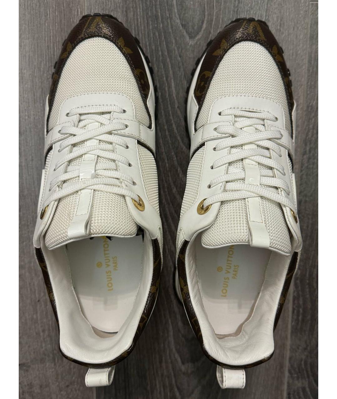 LOUIS VUITTON PRE-OWNED Белые кожаные кроссовки, фото 3