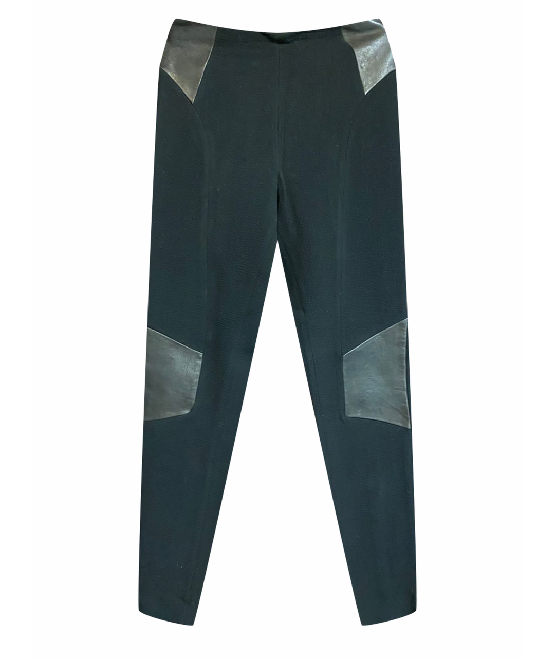 NEIL BARRETT Черные вискозные прямые брюки, фото 1