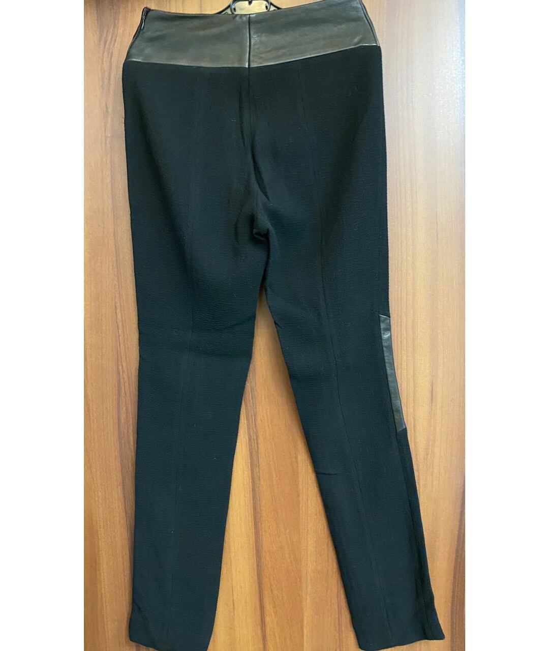 NEIL BARRETT Черные вискозные прямые брюки, фото 3