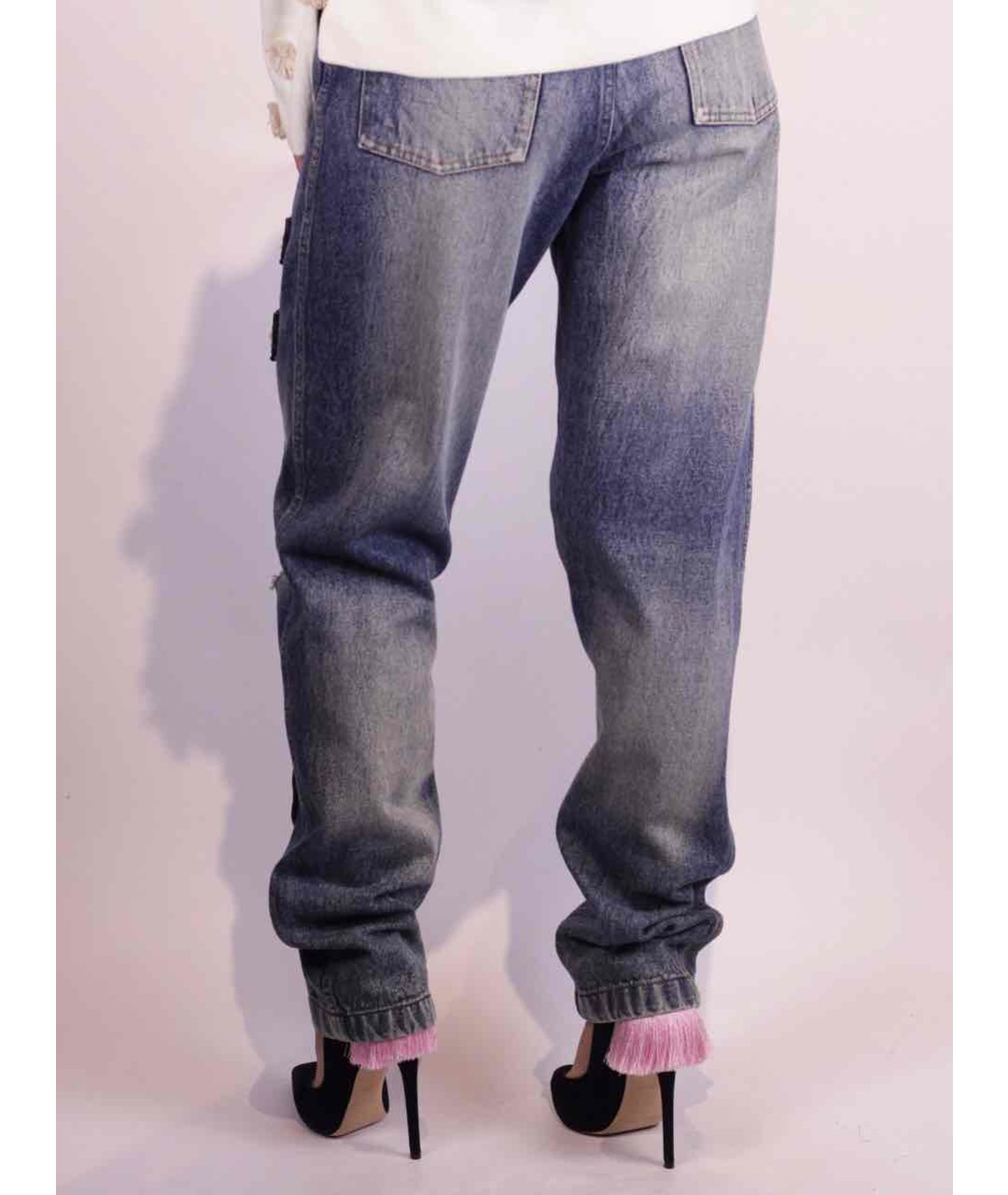 ASHISH Синие прямые джинсы, фото 3